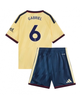 Billige Fotballdrakt Arsenal Gabriel Magalhaes #6 Replika Tredjedraktsett Barn 2026-27 Kortermet (med bukser)